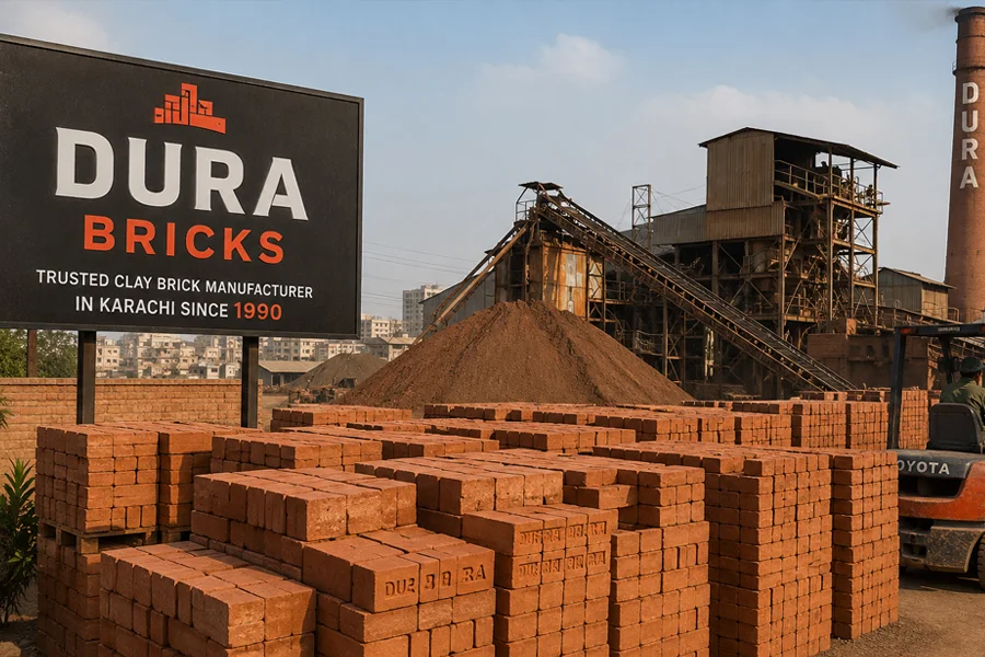 Quality clay bricks manufactured in Pakistan for residential and commercial construction